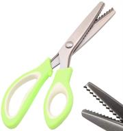 🔪 ultra sharp left handed pinking shears for fabric - professional stainless steel zig zag sewing scissors by jistl logo