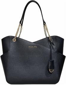 img 3 attached to Michael Kors Shoulder Vanilla Signature Women's Handbags & Wallets in Totes