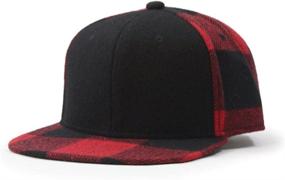 img 4 attached to 🧢 Ultimate Style and Comfort: Premium Wool Blend Plaid Adjustable Snapback Baseball Cap