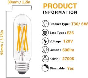 img 3 attached to Durable Dimmable Tubular Edison Equivalent Pendant - Ideal for Industrial Electrical Settings