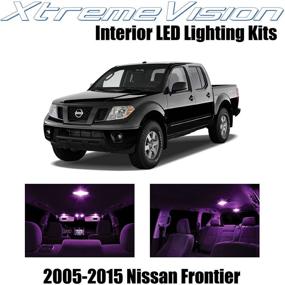 img 4 attached to Интерьерные светодиоды XtremeVision для Nissan Frontier 2005-2015 (5 штук) Набор светодиодов внутреннего освещения розового цвета с инструментом для установки