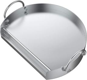 img 4 attached to 🍳 18-inch Stainless Steel Griddle Pan Grilling Tool for Charcoal Kettle Grill, Ceramic Grills, and Gas Grills - Universal Onlyfire