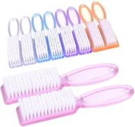 🧼 yesker handle fingernail scrub cleaning brushes - 10pcs multicolor set for effective toe and nail cleaning logo