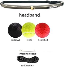 img 2 attached to 🥊 Boxing Reflex Ball - 3 Levels of Difficulty | Headband Included | Enhance Reaction, Agility, Punching Speed, Fight Skills, and Hand-Eye Coordination | Ideal Training for Kids and Adults