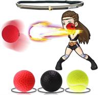 🥊 boxing reflex ball - 3 levels of difficulty | headband included | enhance reaction, agility, punching speed, fight skills, and hand-eye coordination | ideal training for kids and adults логотип