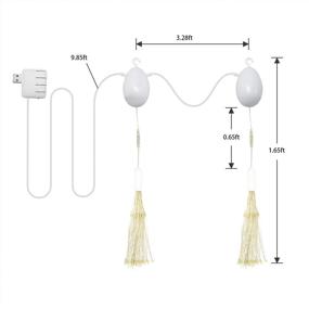 img 1 attached to 🎆 Rotatable Firework Lights: 2 Pack 240 LED 8 Modes Dimmable String Fairy Lights with Remote - Perfect for Wedding, Xmas Party, Patio, Garden