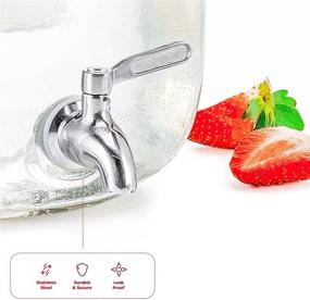 img 1 attached to 🧃 Stainless Steel KooK Dispenser Infuser with Spigot