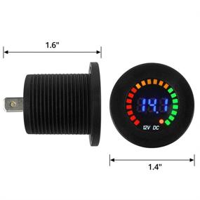 img 1 attached to QWORK Voltmeter Universal Waterproof Motorcycle