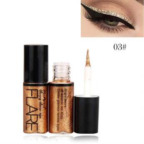 img 1 attached to Lucoss Glitter Liquid Eyeliner Eye Shadow Makeup Kit: Long-Lasting Luminosity and Shimmer Eyeshadow Liquid Delight