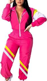 img 4 attached to 👚 Elegant and Comfortable Women's Pullover Hoodies Jumpsuit Set for a Stylish and Active Lifestyle