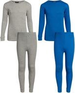 👕 arctic hero boys' thermal underwear set - 2 piece waffle knit top and long john (size 8-18) logo