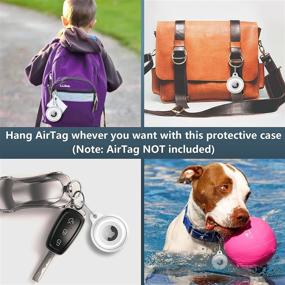 img 3 attached to 🔒 Ultimate Protection for AirTags: Waterproof Holder & Keychain Combo | Anti-Scratch, IPX8 Rated | 2 Packs