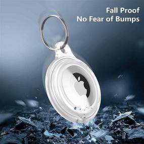 img 1 attached to 🔒 Ultimate Protection for AirTags: Waterproof Holder & Keychain Combo | Anti-Scratch, IPX8 Rated | 2 Packs