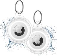 🔒 ultimate protection for airtags: waterproof holder & keychain combo | anti-scratch, ipx8 rated | 2 packs logo