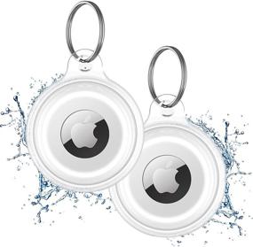 img 4 attached to 🔒 Ultimate Protection for AirTags: Waterproof Holder & Keychain Combo | Anti-Scratch, IPX8 Rated | 2 Packs