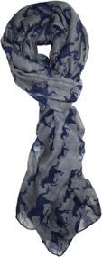 img 2 attached to 🐴 Ted & Jack - Perfect Print Equestrian Scarf: Admiring All The Beautiful Horses