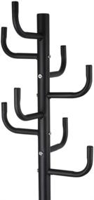 img 2 attached to 🧥 Black Powder Coated Coat Rack by Home Basics