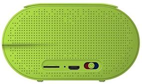 img 1 attached to PopClik AIRYBOX Portable Wireless Bluetooth 4.0 Shockproof Rugged Speaker with Aux 3.5 mm & Micro SD Card Input - Light Green