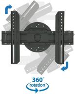 📺 mount-it! landscape to portrait rotation tv wall mount bracket, low-profile for samsung, sony, toshiba, sharp, lg, element, westinghouse, tcl 32-60 inch (some 70') tvs, 110 lbs logo