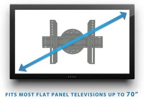 img 2 attached to 📺 Mount-It! Landscape to Portrait Rotation TV Wall Mount Bracket, Low-Profile for Samsung, Sony, Toshiba, Sharp, LG, Element, Westinghouse, TCL 32-60 Inch (Some 70') TVs, 110 lbs