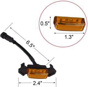 img 1 attached to 🔦 High-Quality 4 PCS LED Grille Lights with Fuse for 2016-2018 Toyota Tacoma TRD PRO Amber Lens - Perfect Upgrade for an Eye-Catching Front End