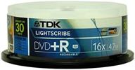 🚫 диск tdk16x dvd+r lightscribe 30 штук: недоступен из-за прекращения производства логотип