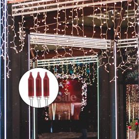 img 1 attached to 🎄 High-Quality PINCHUANG 100pcs Red 2.5 Volt Mini Christmas Replacement Light Bulbs - Perfect for Christmas Trees & New Year Decor