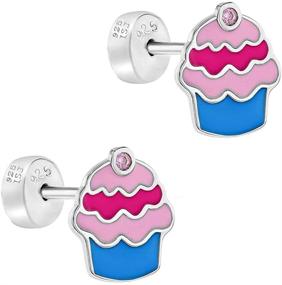 img 3 attached to Sterling Silver Cupcake Earrings Safety