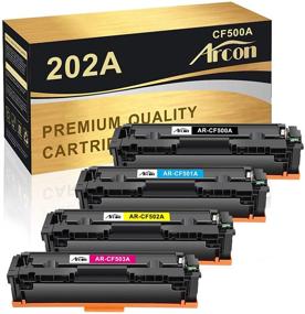 img 4 attached to 🖨️ Arcon Compatible Toner Cartridge Replacement for HP 202A 202X CF500A CF500X Color Laserjet Pro MFP M281fdw M254dw M281cdw M281 M254 M254nw M280nw M281fdn Printer (Black Cyan Yellow Magenta)