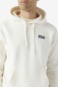 img 3 attached to Fila Algot Fleece Hoodie Gardenia Men's Clothing for Active
