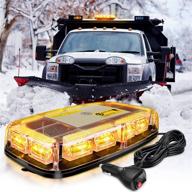 🚨 nilight 12 inch roof top strobe lights: 48led hazard light outfit for cars, trucks, tractors, snow plows, and construction vehicles – magnetic mount, 12v/24v, 2-year warranty logo