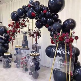 img 1 attached to 🎈 Navy Blue Gold Balloons Garland Kit: 90 Metallic Party Balloons for Stunning Baby Showers, Birthday Decorations, and more!