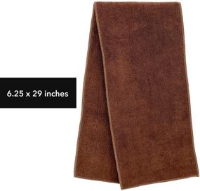 img 2 attached to 👌 Premium Microfiber Salon Towel 6 Pack - Soft, Absorbent & Fast Drying, Brown, Professional Grade