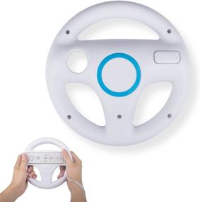 img 4 attached to 🎮 Wii Controller Racing Wheel - TechKen Compatible with Wii Remotes