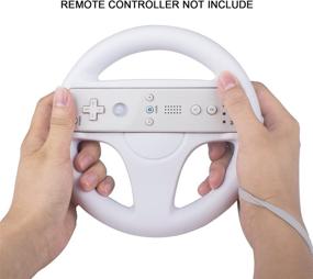 img 3 attached to 🎮 Wii Controller Racing Wheel - TechKen Compatible with Wii Remotes