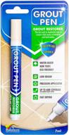 🎨 ivory grout pen tile paint marker: waterproof grout colorant and sealer pen - ivory, narrow 5mm tip (7ml) logo