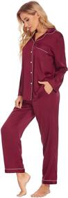 img 2 attached to Ekouaer Couples Christmas Pajamas Sleepwear