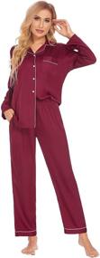 img 3 attached to Ekouaer Couples Christmas Pajamas Sleepwear