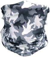 👹 sasquatch camo gaiter: premium machine washable microfiber face mask, proudly made in usa logo