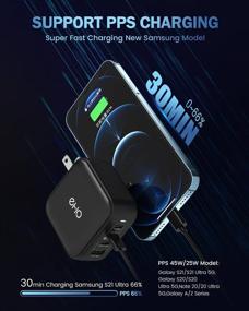 img 1 attached to Зарядное устройство EHO Charger для ноутбуков, c возможностью складывания.