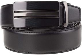 img 3 attached to LABMGW Ratchet Comfort Sliding Buckle Men's Accessories and Belts