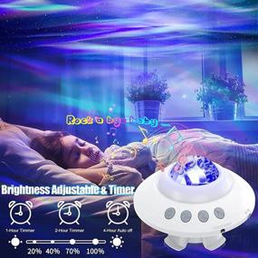 img 2 attached to 🌌 Aurora Night Light Projector with Bluetooth Speaker: Enhance Bedroom Ambiance with Starry Galaxy Projection and Timer