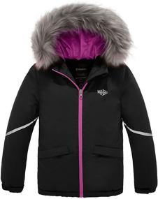 img 4 attached to ❄️ Stay Warm and Dry with Wantdo Girl's Waterproof Ski Jacket - Ideal for Snowboarding, Winter Sports, and Rainy Days!