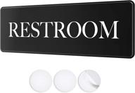 🚽 bathroom sign restroom double sided adhesive logo