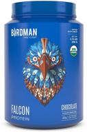 birdman falcon organic vegan protein powder, low net carbs, keto-friendly, no added sugar, non-dairy, gluten-free, soy-free, lactose-free, non-gmo, chocolate flavor - 33 servings, 2.18lb logo