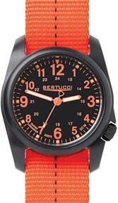 img 3 attached to 🌲 Bertucci 11042 DX3 Field Resin Watch: Drab Orange Nylon Strap, Black Dial - Perfect Blend of Style and Durability