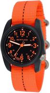 🌲 bertucci 11042 dx3 field resin watch: drab orange nylon strap, black dial - perfect blend of style and durability logo