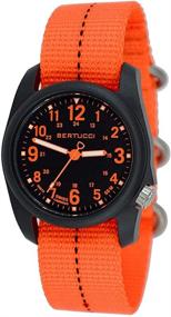 img 4 attached to 🌲 Bertucci 11042 DX3 Field Resin Watch: Drab Orange Nylon Strap, Black Dial - Perfect Blend of Style and Durability