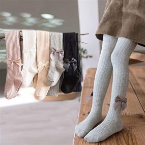 img 3 attached to ACTLATI Toddler Leggings Stockings Pantyhose: Stylish & Comfortable Girls' Clothing