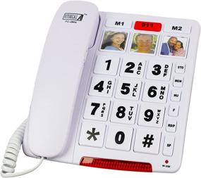 img 4 attached to 📞 Future Call FC-2804 Big Button Phone: Ideal Amplified Telephones for Seniors - 3 Picture Keys, Speakerphone & Extra Long 12' Cord - Perfect Landline Phones for Hearing Impaired